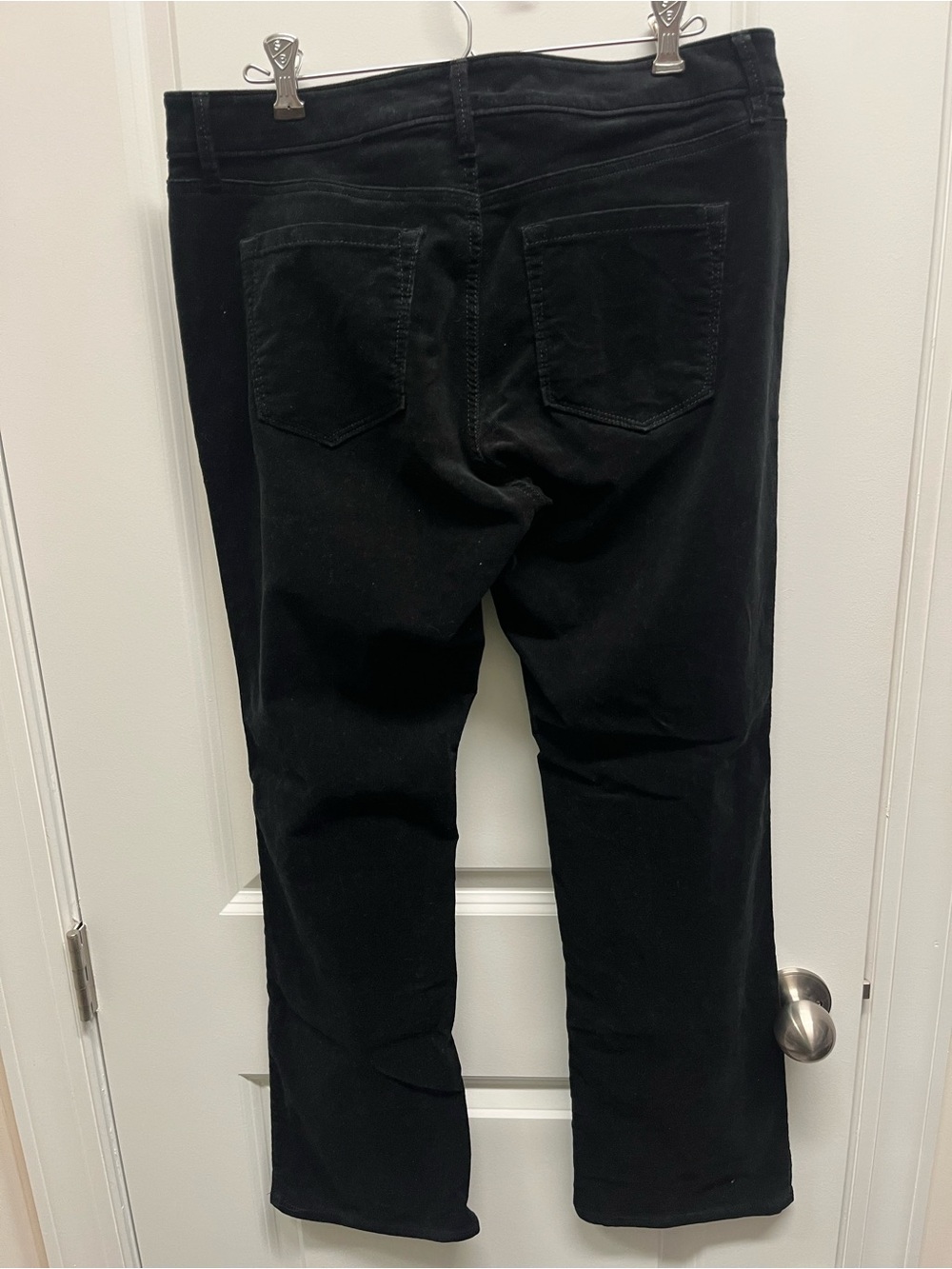 LOFT Curvy Sexy Bootcut Fine Corduroy Pants Black Size 10P / 30 - Picture 3 of 10